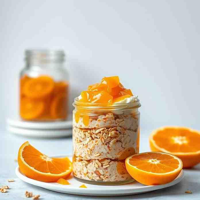 Orange Overnight Oats - Jersey Marmalade